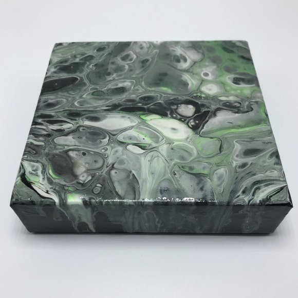 NWOT Fluid Art Abstract Painting, Acrylic Pour Art - Picture 5 of 12